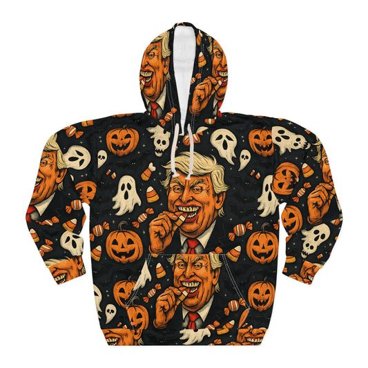 Halloween Party Hoodie, Fun Unisex Pullover with Spooky Design, Perfect for Halloween, Costume, Gift, Fall Celebrations