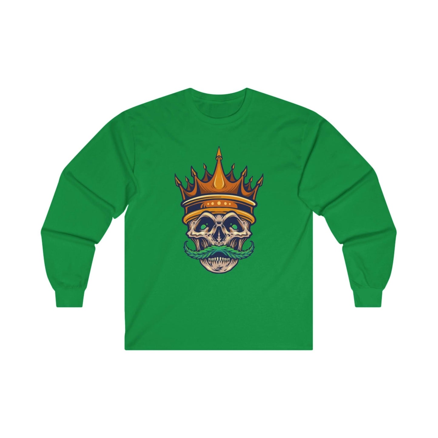 Gold Crown With Weed Mustache - Mleem