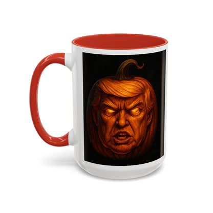 Halloween Pumpkin President Mug, Fun Gift for Coffee Lovers, Spooky Decor, Trick or Treat, Autumn Vibes, Unique Collectible