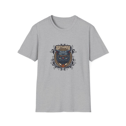 Animal Grey Cat with Framed Ornaments - Mleem