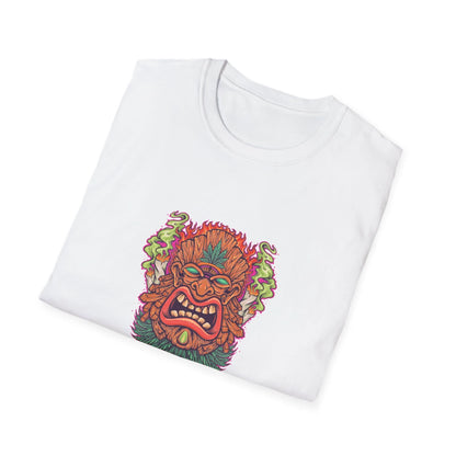 Tiki Leaf Weed Mascot with Smoke - Mleem