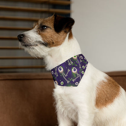 Spooky Eye Pet Bandana Collar | Halloween Dog Accessory, Cute Pet Apparel, Adjustable Dog Scarf, Pet Costume, Fun Pet Gift