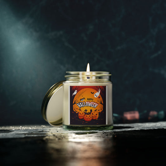 Halloween Scented Candles, Pumpkin Spice Aroma, Fall Decor, Home Fragrance, Gift Idea