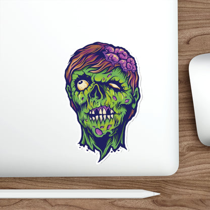 Zombie Die-Cut Stickers - Spooky Decor, Laptop Accessories, Halloween Party Favors, Gift Ideas for Horror Fans, Unique Art