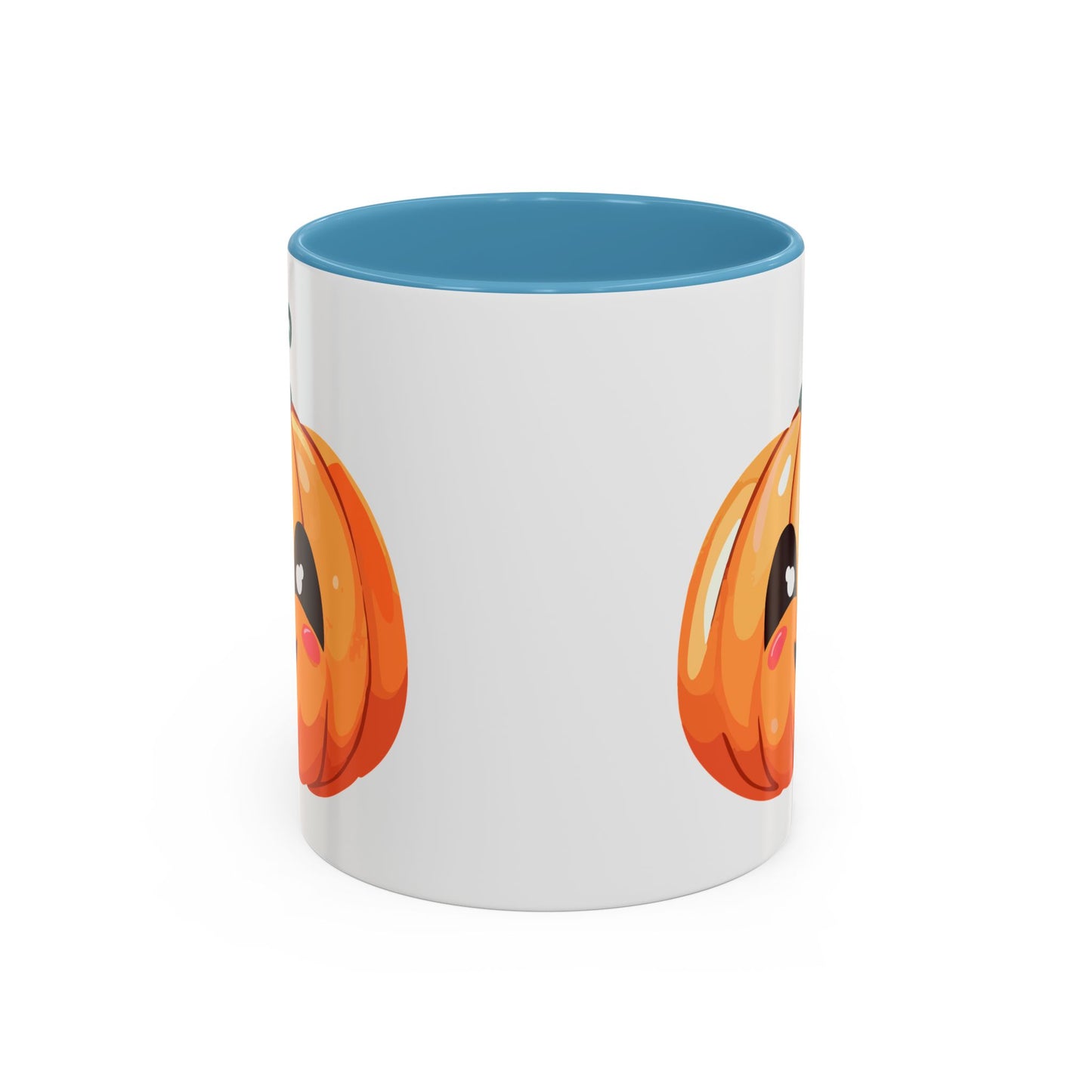 Cute Pumpkin Accent Coffee Mug for Fall, Halloween Decor, Gift for Coffee Lovers, Autumn Kitchenware, Seasonal Drinkware