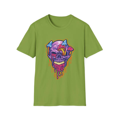 Magic Trippy Skull Mushroom Psychedelic - Mleem
