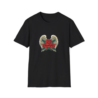 Red Rose Blooms with Angels Wings - Mleem