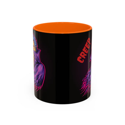 Creepy Gothic Accent Coffee Mug for Spooky Vibes, Halloween Decor, Unique Gift, Coffee Lover, Witchcraft Essentials