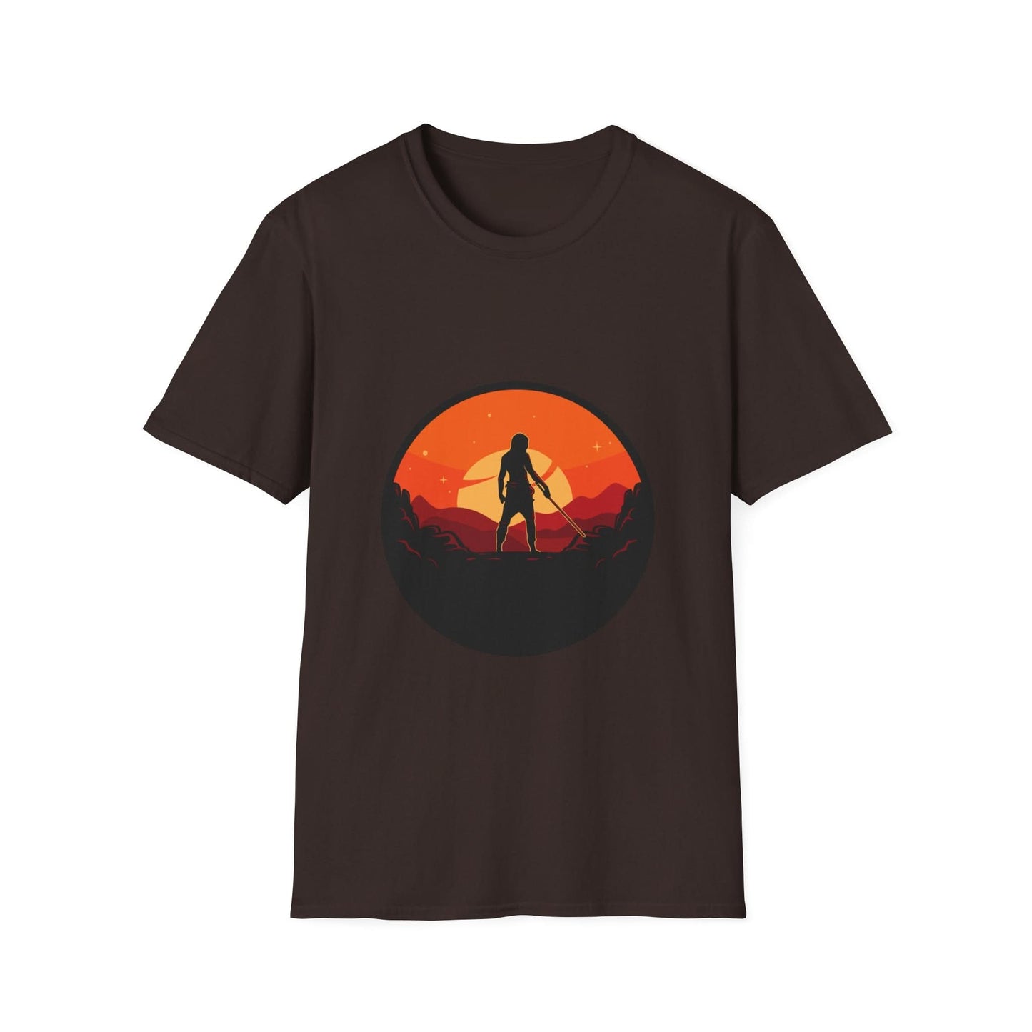 Swordsman With Sunset Background - Mleem