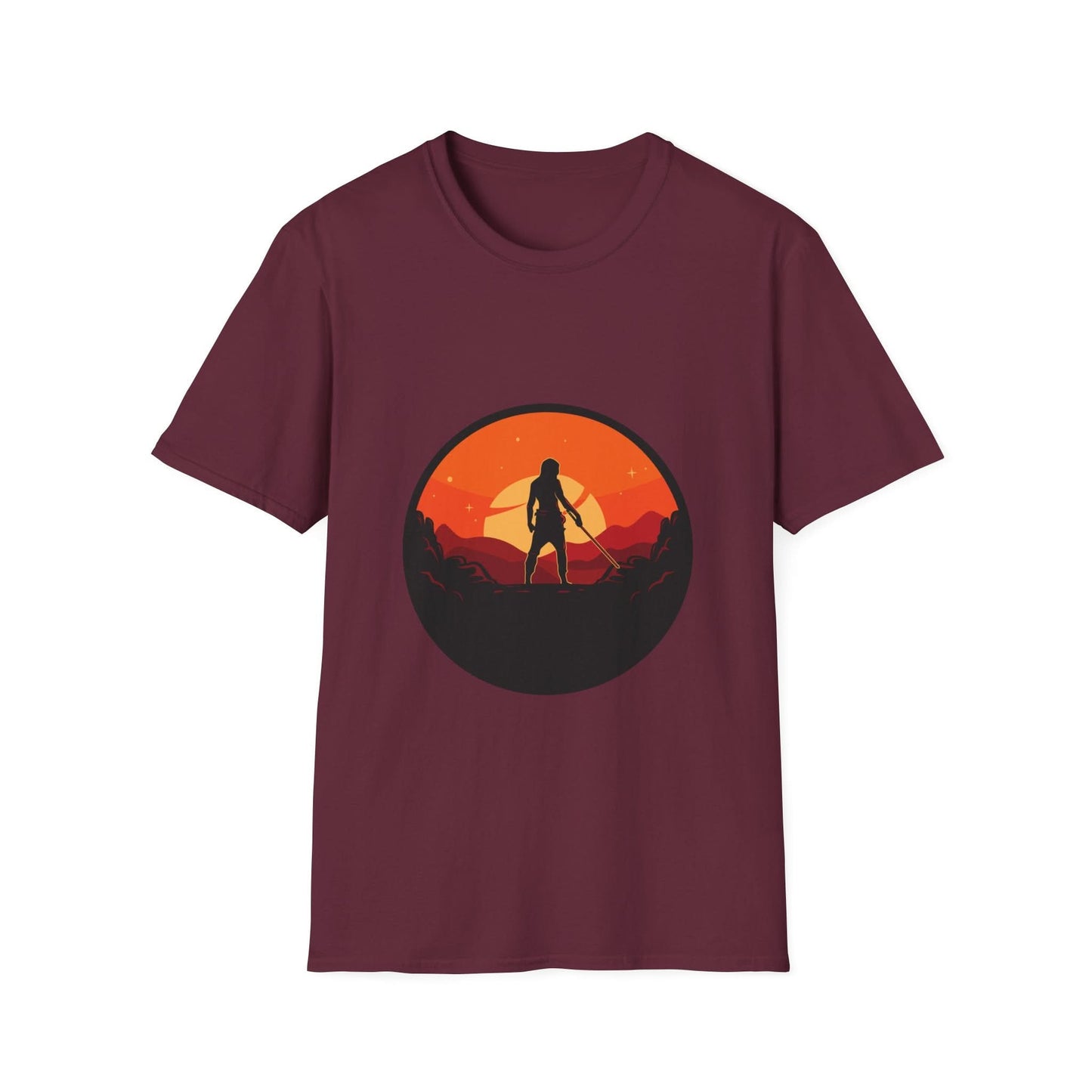 Swordsman With Sunset Background - Mleem