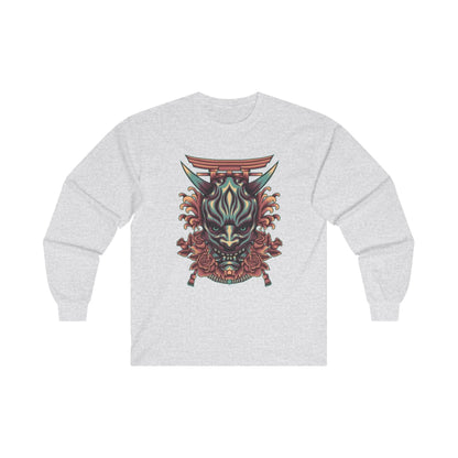 Oni Mask with Japanese Ornament - Mleem