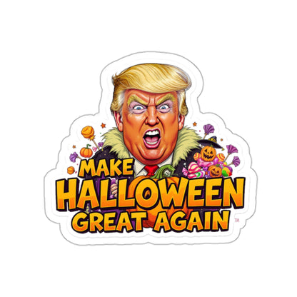 Halloween-Themed Die-Cut Stickers, Fun Party Favors, Laptop Decor, Seasonal Decor, Make Halloween Great Again