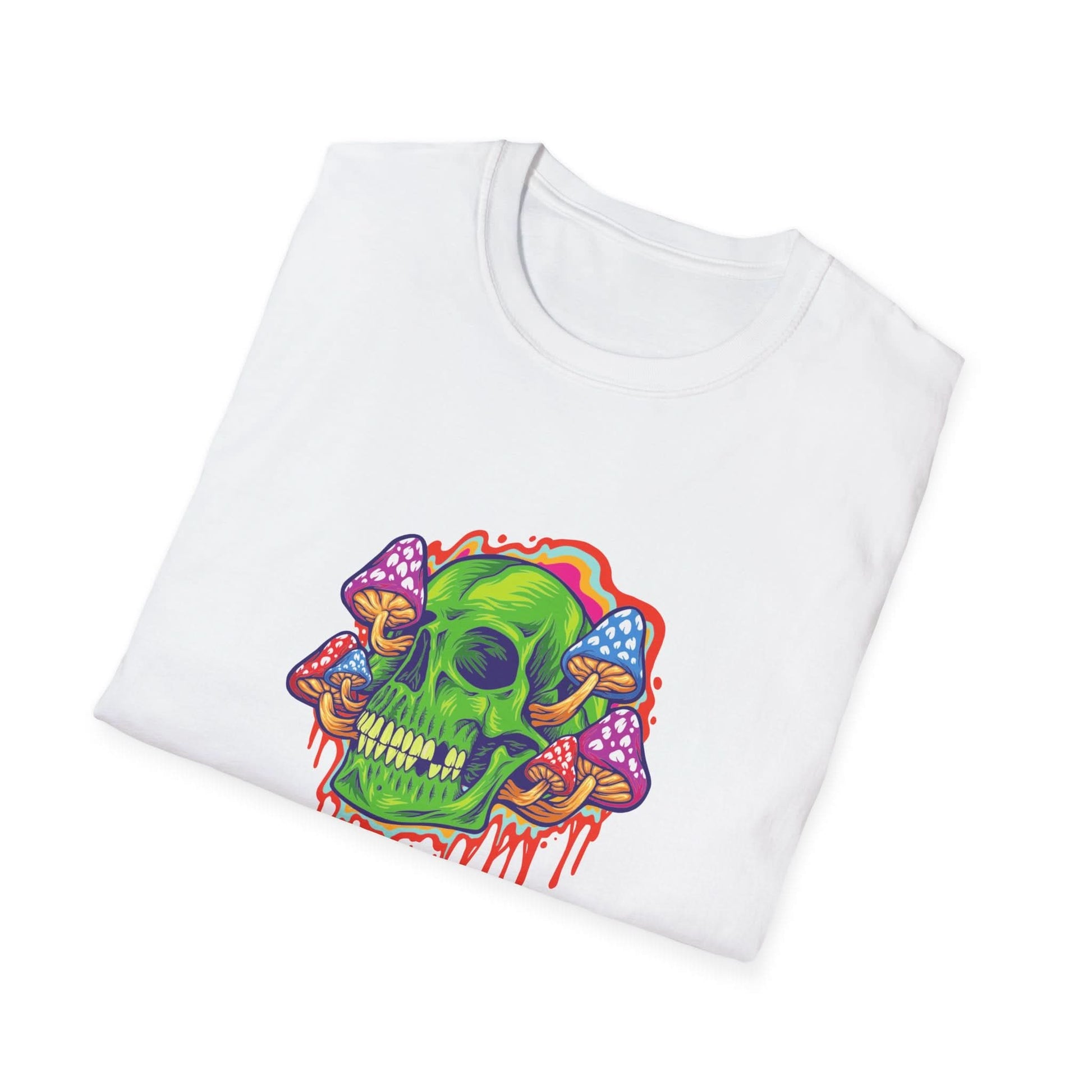 Psychedelic Skull with Mushrooms - Mleem