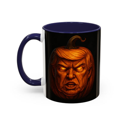 Halloween Pumpkin President Mug, Fun Gift for Coffee Lovers, Spooky Decor, Trick or Treat, Autumn Vibes, Unique Collectible