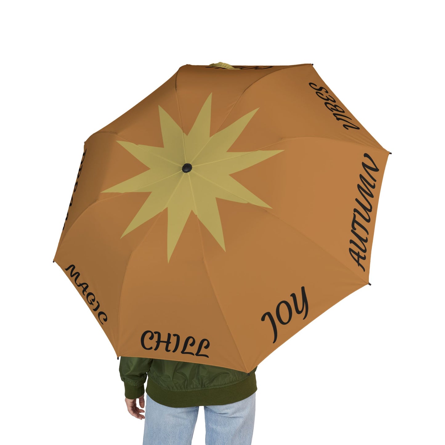 Stylish Foldable Umbrella, Inspirational Gift for Rainy Days, Compact Travel Umbrella, Unique Design for Dreamers, Motivational Accessory