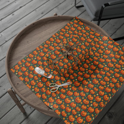 Festive Wrapping Paper Roll, Halloween Gift Wrap, Party Supplies, Fall Celebration, Eco-Friendly Wrapping Paper
