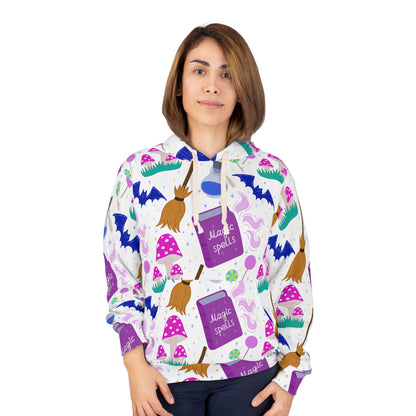 Magic Spells Unisex Pullover Hoodie | Cute Halloween Hoodie, Witchy Sweatshirt, Cozy Fall Apparel