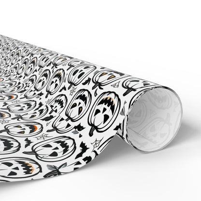 Halloween Wrapping Paper, Spooky Gift Wrap, Decorative Paper Roll, Fall Occasions, Unique Wrapping for Presents