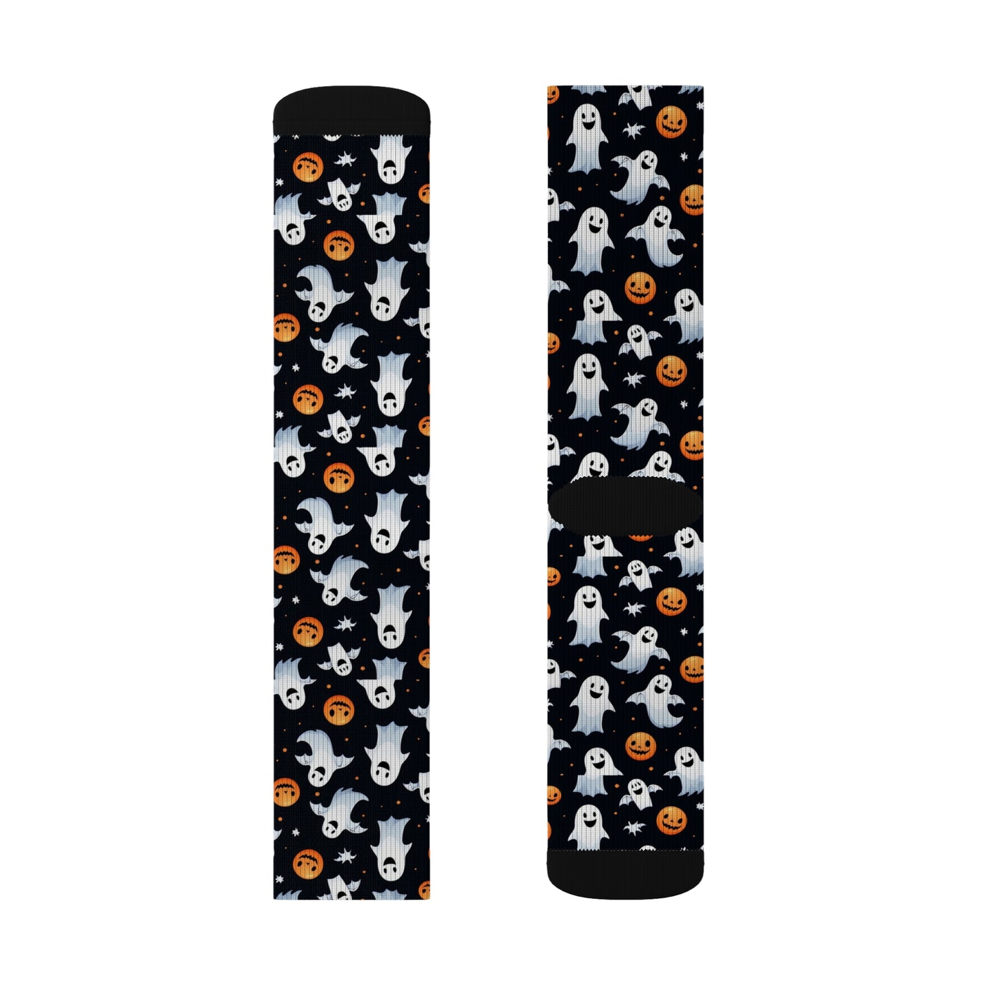 Halloween Ghost & Pumpkin Socks, Cute Patterned Socks for Fall, Fun Halloween Accessories, Unique Gift for Halloween Lovers