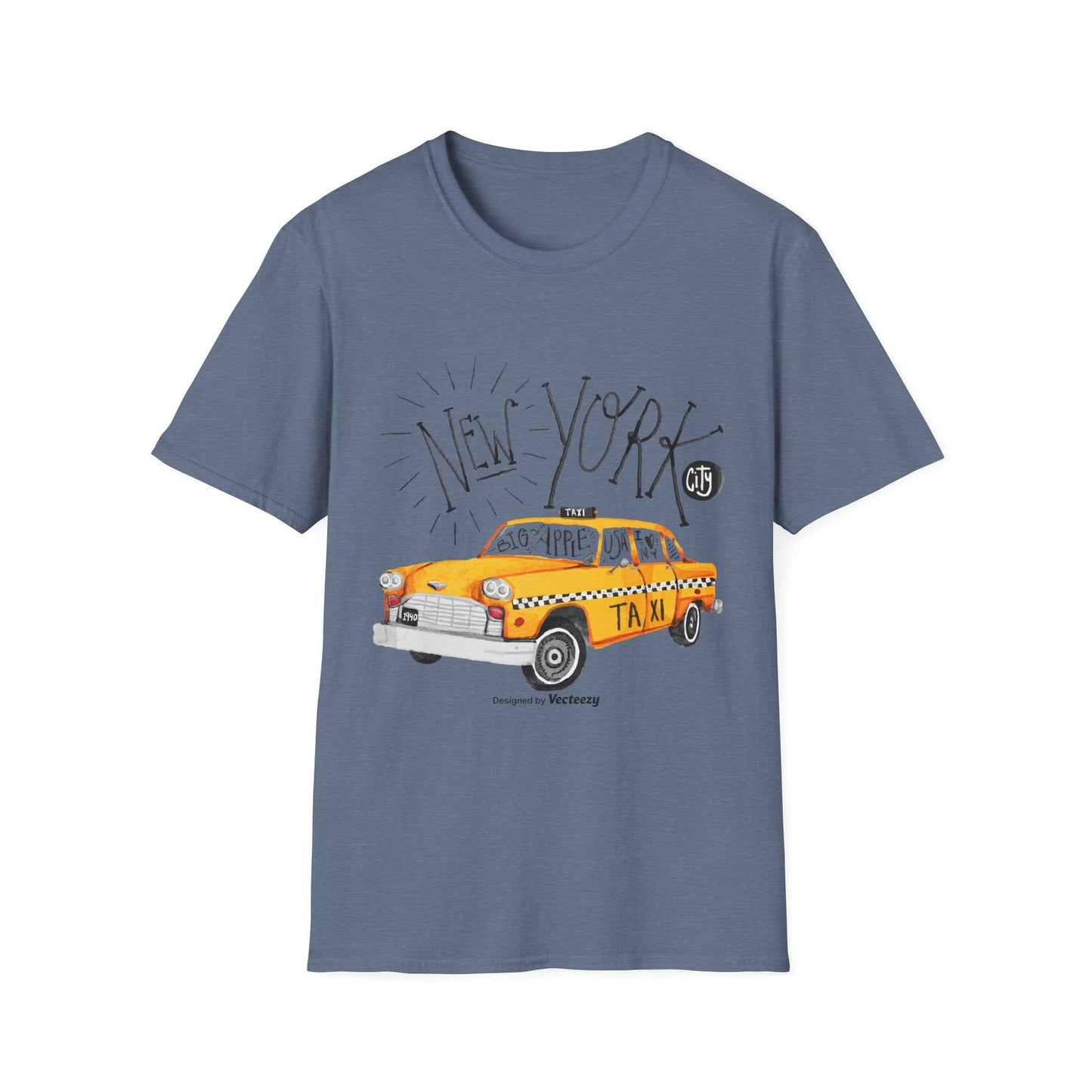 New York Taxi Watercolor - Mleem