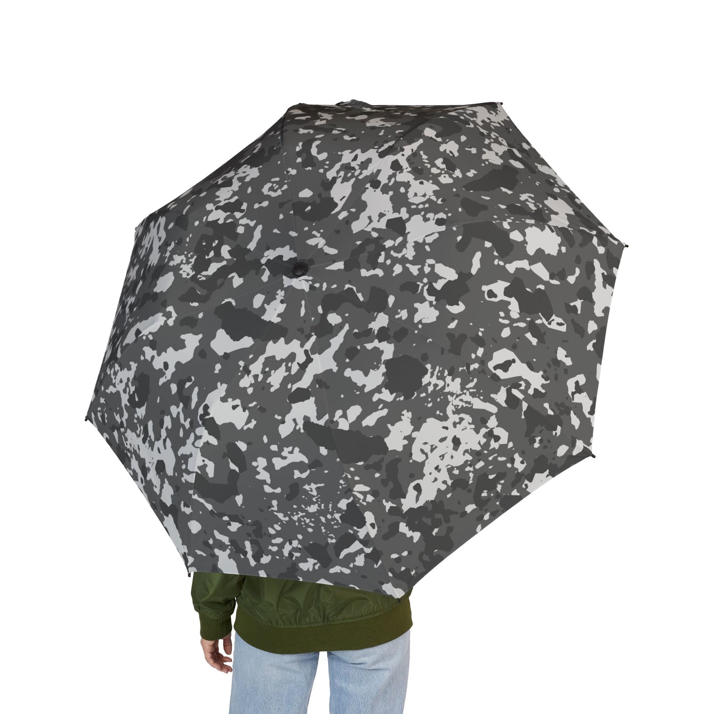 Stylish Semi-Automatic Foldable Umbrella, Compact Rain Accessory, Outdoor Gear, Gift for Rainy Days, Travel Essential