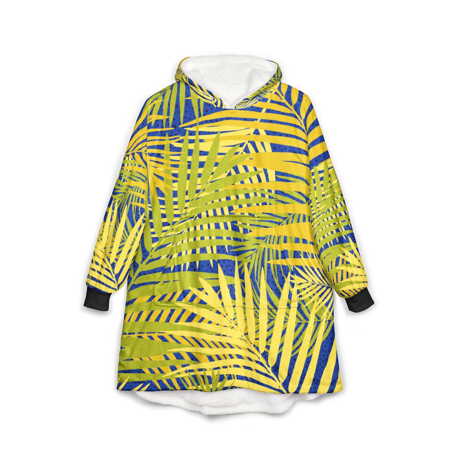 Tropical Hooded Blanket, Cozy Wearable Blanket