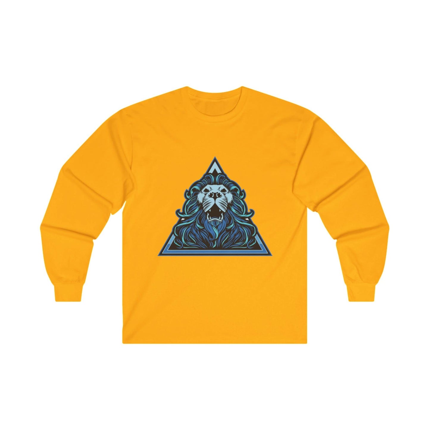 Lion Head in Blue Triangle - Mleem