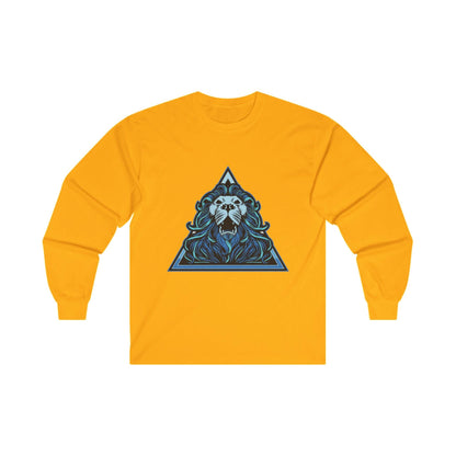 Lion Head in Blue Triangle - Mleem