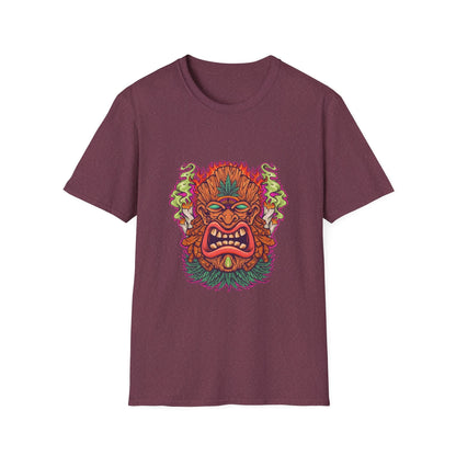 Tiki Leaf Weed Mascot with Smoke - Mleem