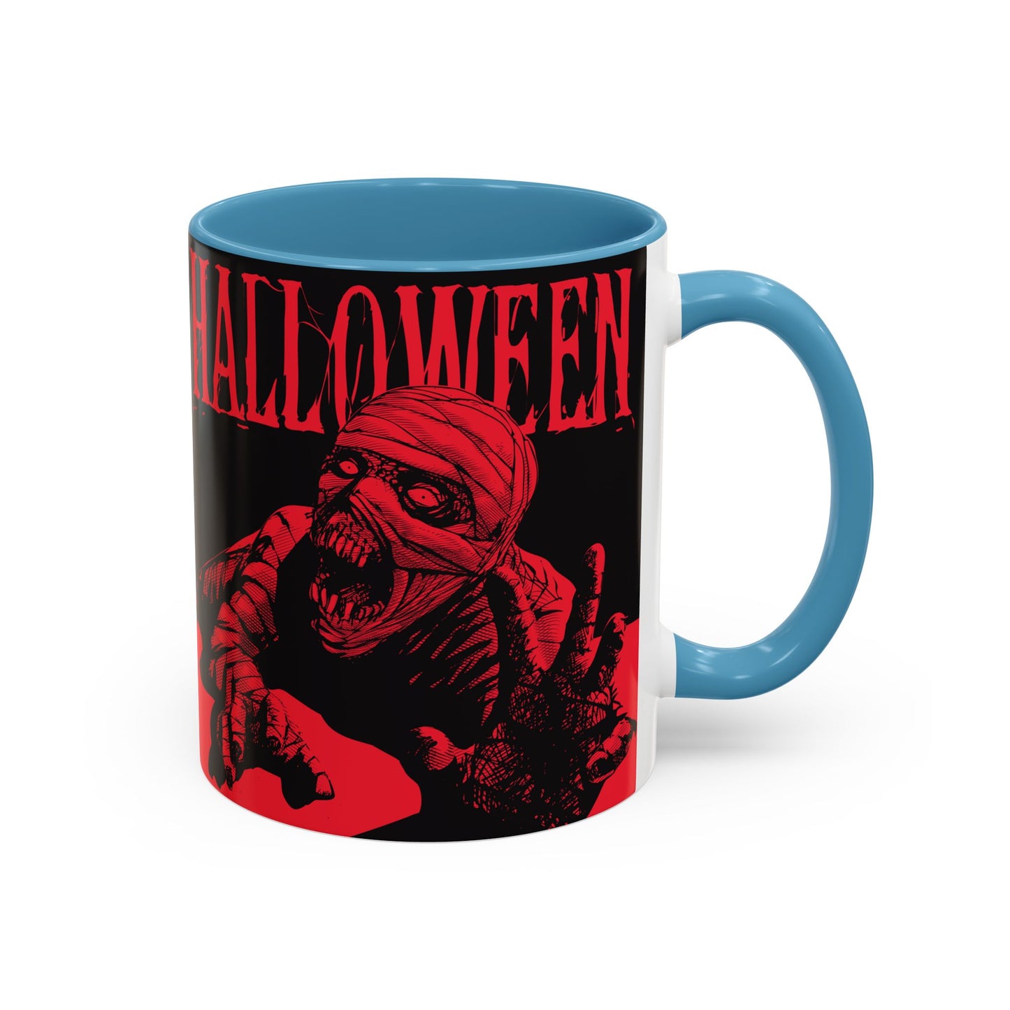 Halloween Accent Coffee Mug | Spooky Coffee Cup for Halloween Lovers, Trick or Treat Mug, Horror Decor, Gift for Fans