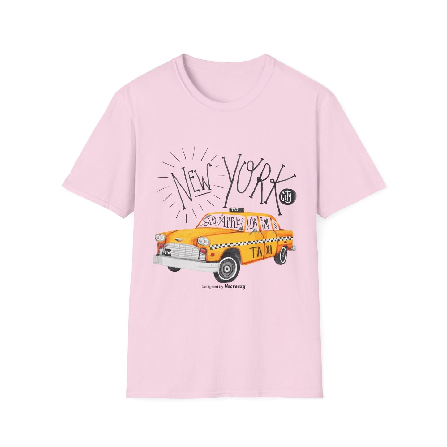 New York Taxi Watercolor - Mleem