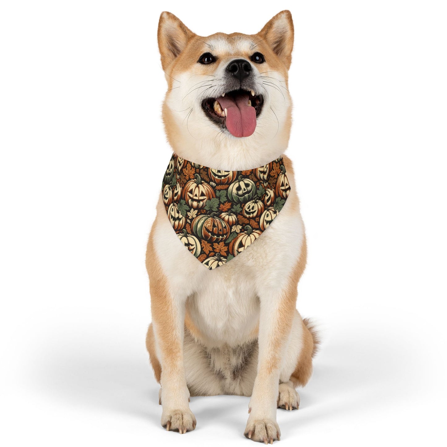 Pumpkin Patch Pet Bandana, Fall Dog Accessory, Halloween Pet Costume, Autumn Bandana Collar, Seasonal Pet Apparel, Dog Outfit