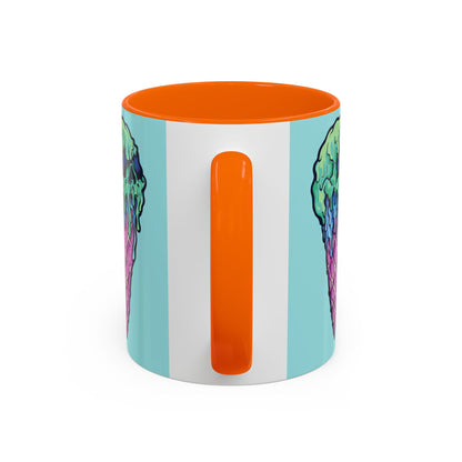 Creepy Ice Cream Mug - Perfect for Halloween, Unique Gift for Coffee Lovers, Spooky Decor, Creepscream Design, Fun Kitchenware