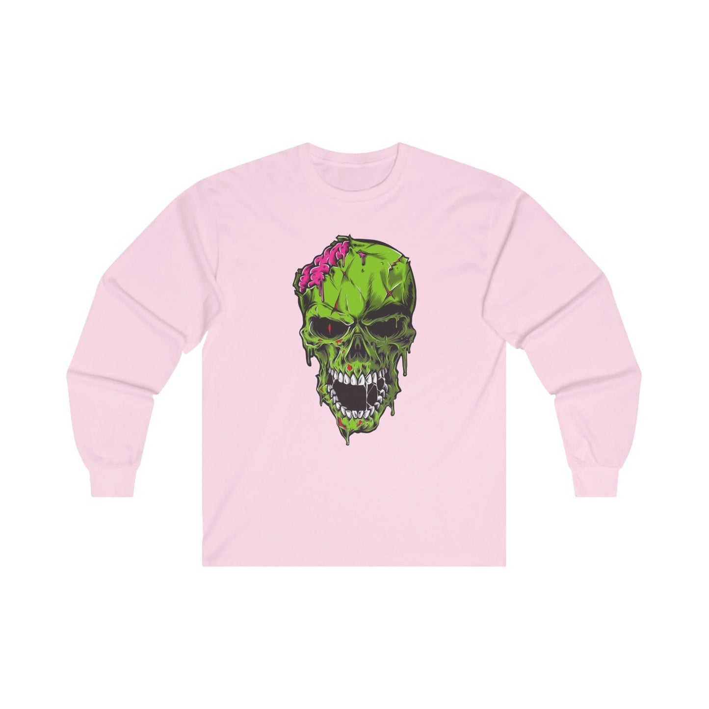 Scary Zombie Head Illustration - Mleem