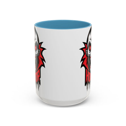 Horror-Themed Coffee Mug, Unique Gift for Halloween Lovers, Scary Decor, Black Accented Mug, Gothic Drinkware, Spooky Kitchenware