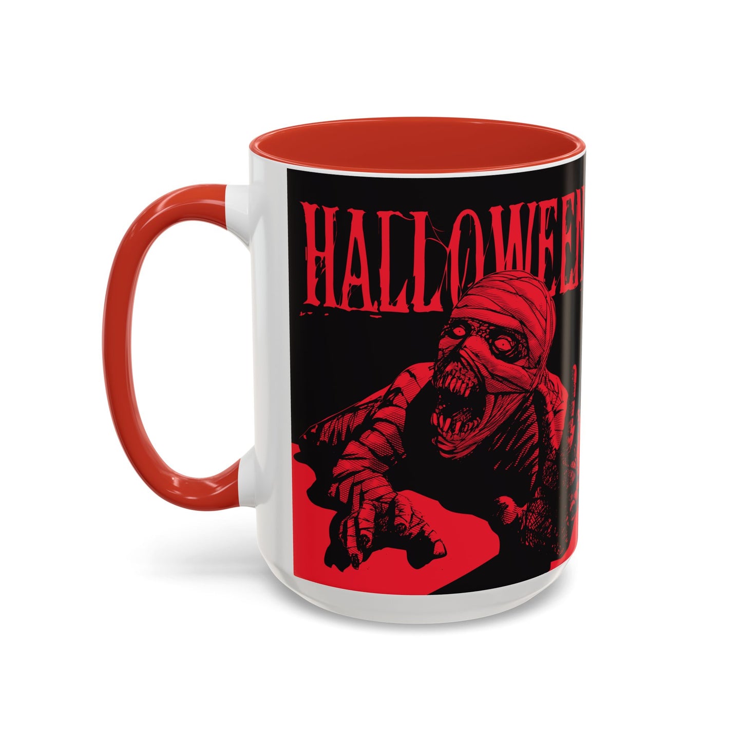 Halloween Accent Coffee Mug | Spooky Coffee Cup for Halloween Lovers, Trick or Treat Mug, Horror Decor, Gift for Fans