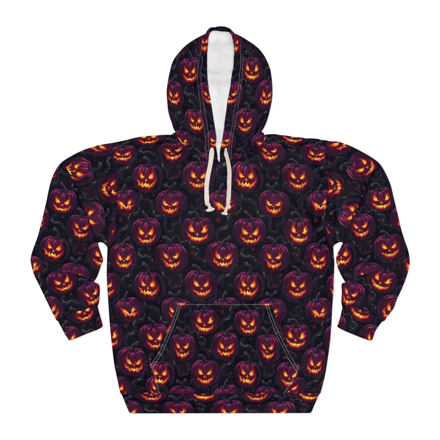 Halloween Pumpkin Unisex Pullover Hoodie, Spooky Hoodie for Fall, Ghosts and Ghouls Apparel, Pumpkin Spice Sweatshirt, Halloween Costume