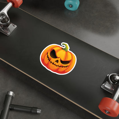 Spooky Pumpkin Die-Cut Stickers | Halloween Decor, Laptop Stickers, Fun Gifts, Seasonal Accessories, Trick or Treat Essentials