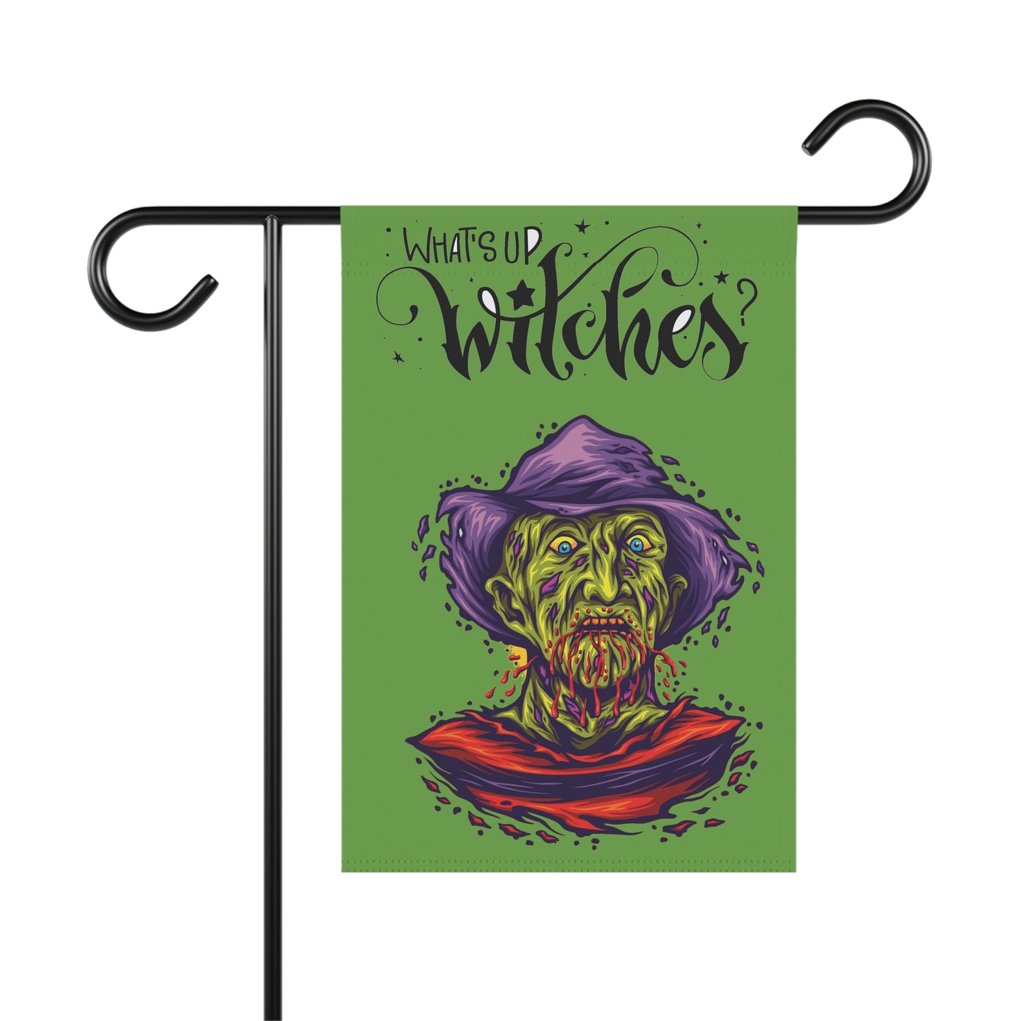 What's Up Witches Garden Banner, Halloween Yard Decoration, Witch Decor, Spooky Garden Sign, Porch Decor, Fall Home Decoration