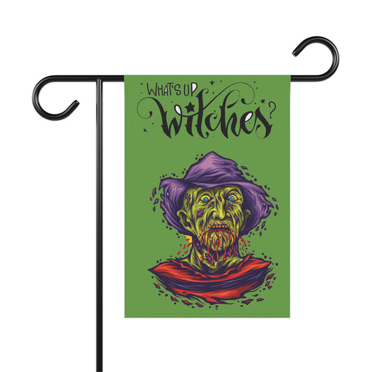 What's Up Witches Garden Banner, Halloween Yard Decoration, Witch Decor, Spooky Garden Sign, Porch Decor, Fall Home Decoration