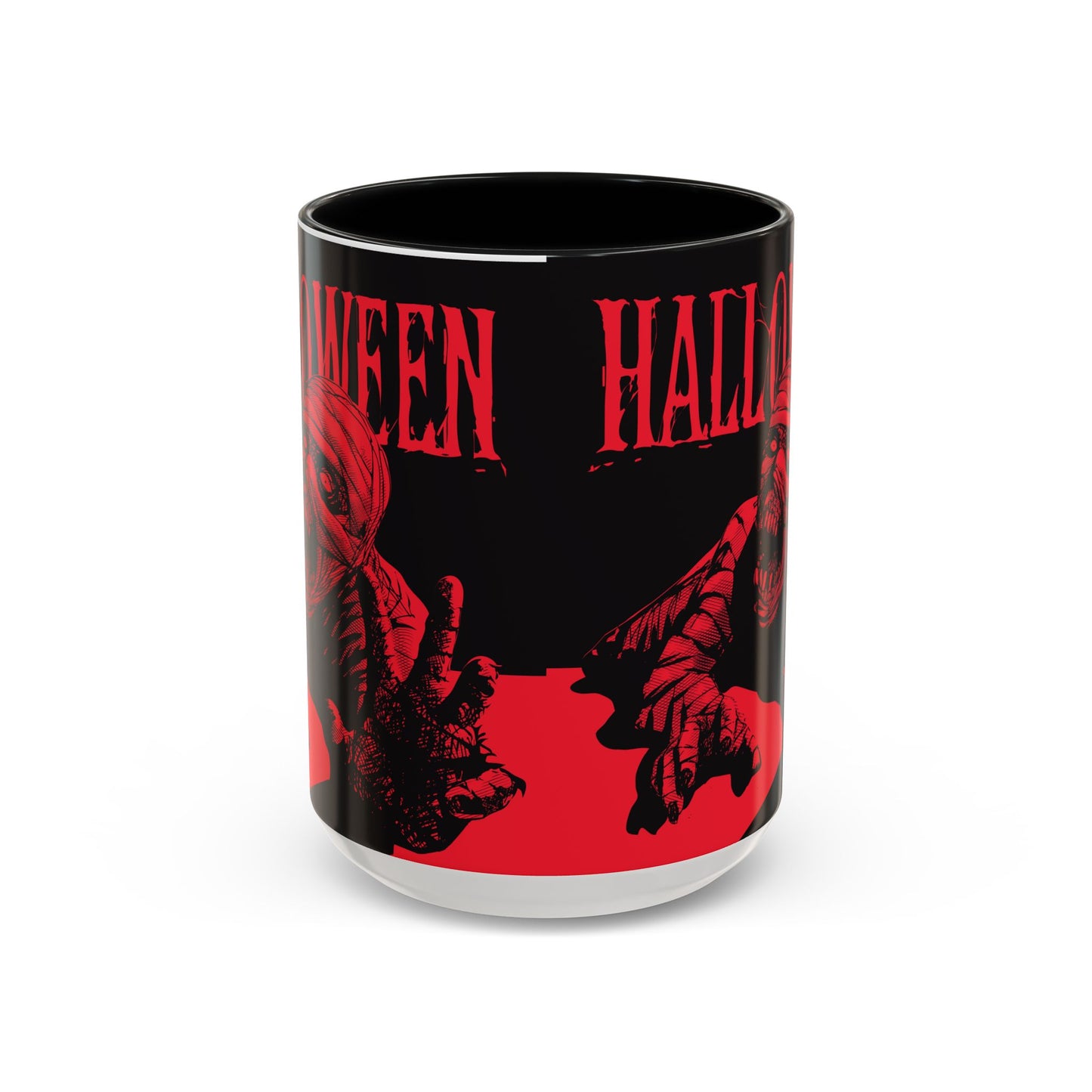 Halloween Accent Coffee Mug | Spooky Coffee Cup for Halloween Lovers, Trick or Treat Mug, Horror Decor, Gift for Fans
