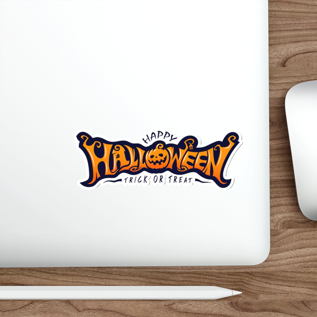 Halloween Die-Cut Stickers, Trick or Treat Decor, Spooky Laptop Decal, Festive Gift, Halloween Party Essentials