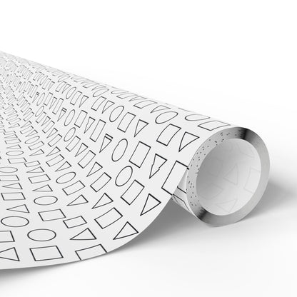Chic Minimalist Wrapping Paper, Modern Gift Wrap, Geometric Patterns, Eco-Friendly Gift Packaging, Perfect for All Occasions