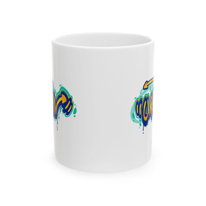 Artistic Coffee Cup, Gift for Artists, Urban Style