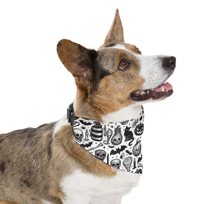 Spooky Pet Bandana Collar for Halloween, Dog Accessory, Halloween Costume, Pet Gift, Festival Fashion, Pet Costume