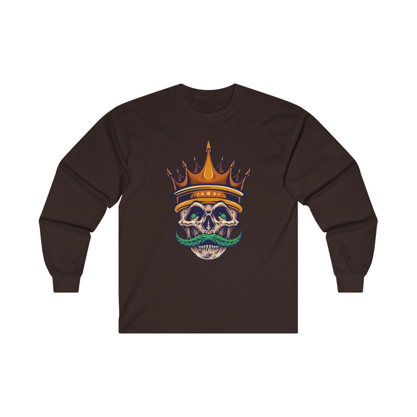 Gold Crown With Weed Mustache - Mleem