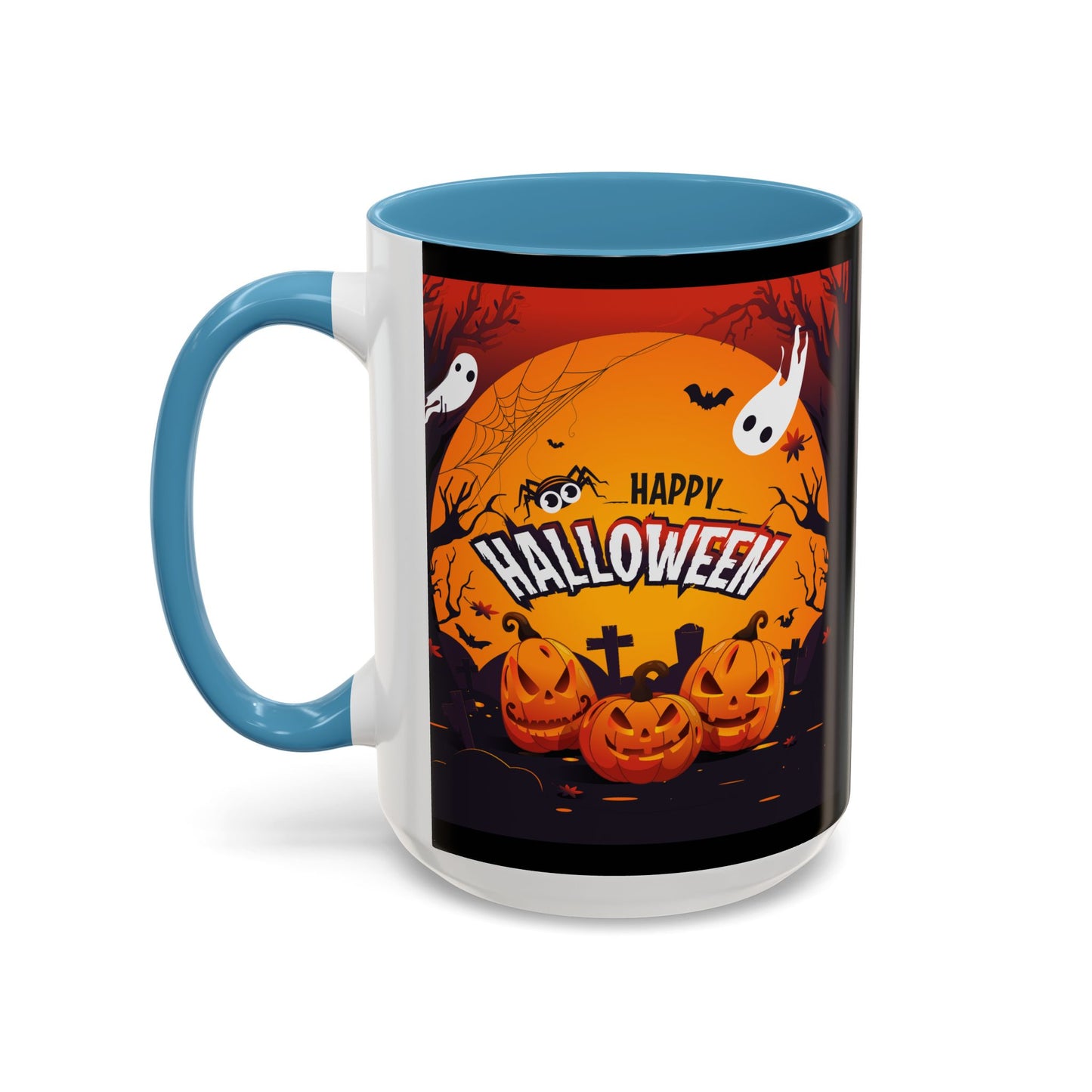 Spooky Halloween Coffee Mug - Perfect for Ghost Lovers and Fall Celebrations, Halloween Decor, Gift, Pumpkin Spice Season, Black Accent Mug