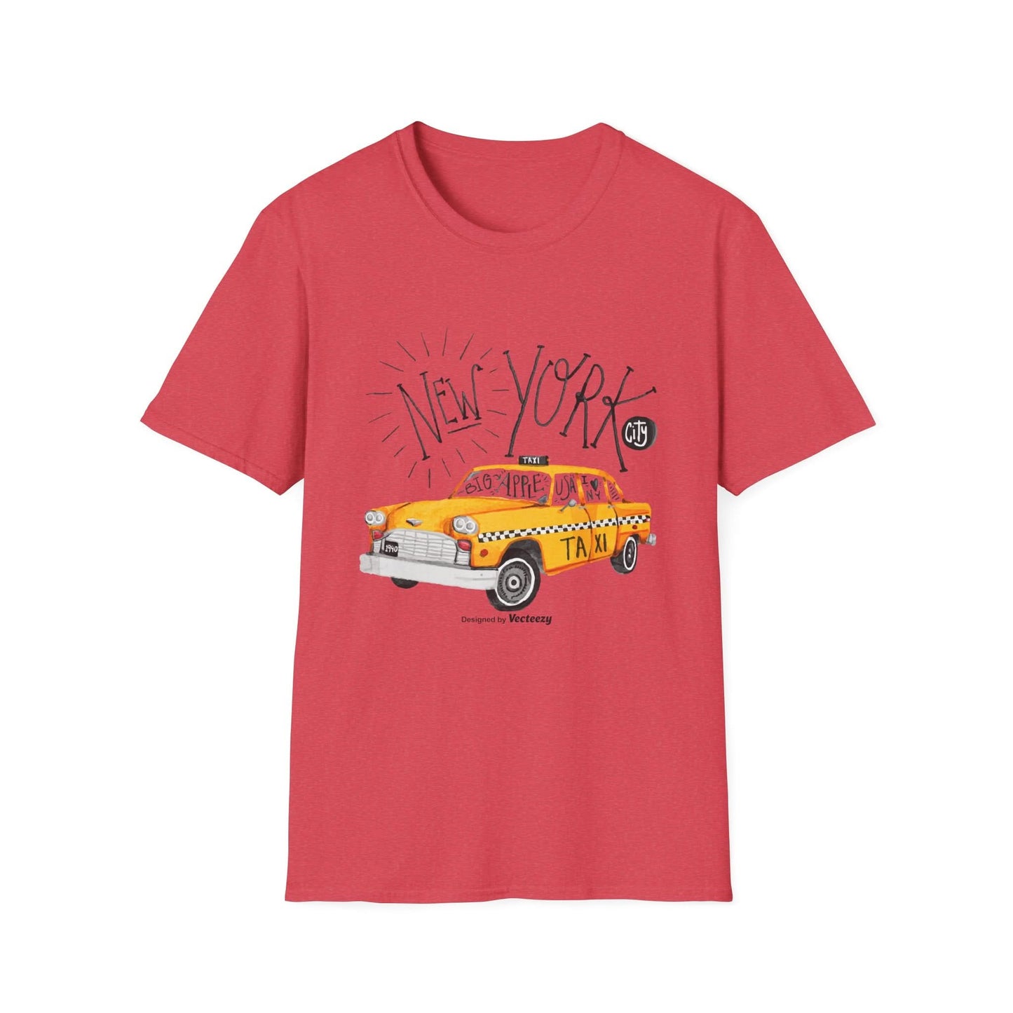 New York Taxi Watercolor - Mleem