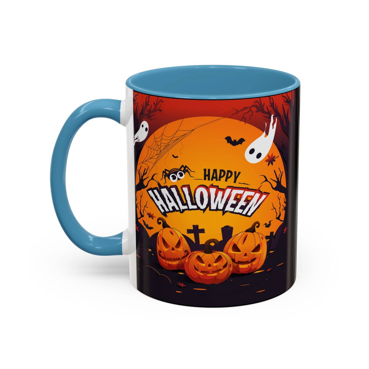Spooky Halloween Coffee Mug - Perfect for Ghost Lovers and Fall Celebrations, Halloween Decor, Gift, Pumpkin Spice Season, Black Accent Mug