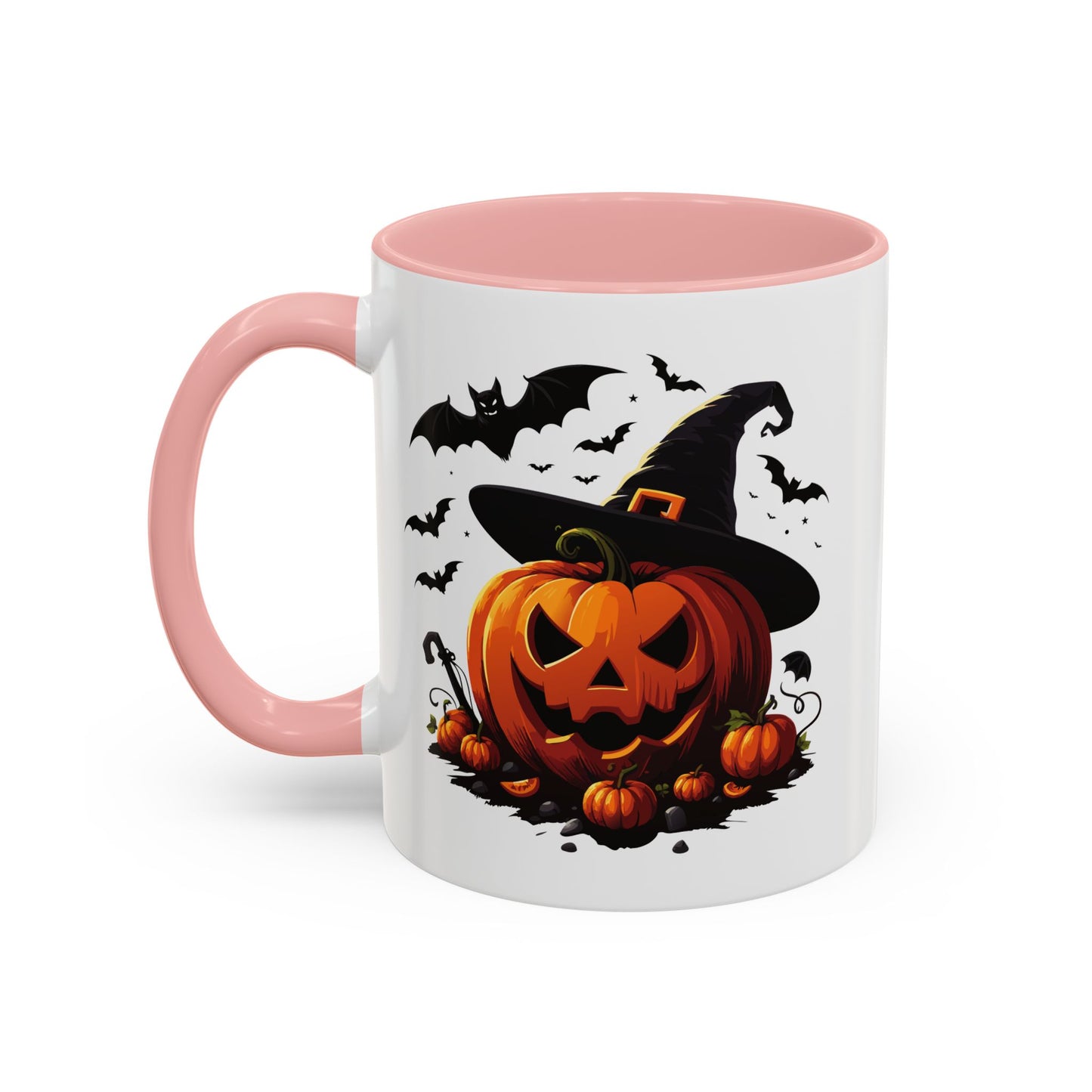 Halloween Pumpkin Accent Coffee Mug – Perfect for Fall, Autumn, Spooky Season, Gift for Coffee Lovers, Home Decor